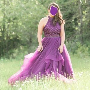 Two piece grad dress